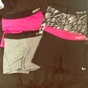 4 Nike Spandex Shorts (Only In a Bundle)